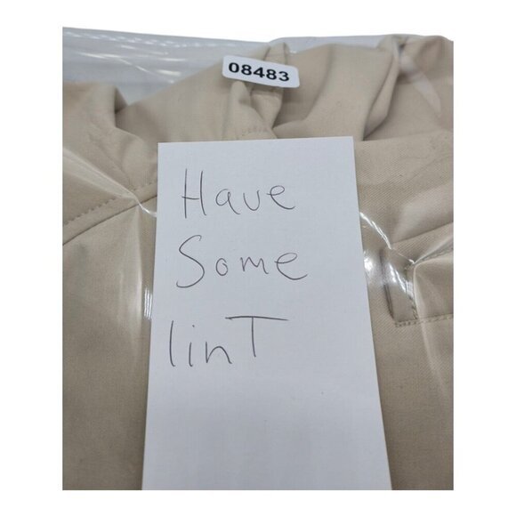 Lululemon jacket Women 8 Beige COCO Soft Shell Double Breasted Career Preppy - Picture 6 of 6